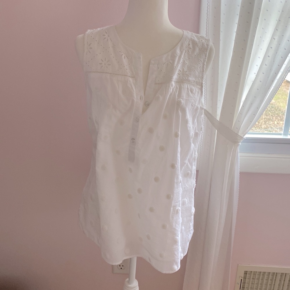 Brand new Talbots sleeveless top